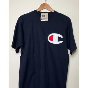 Champion Men's Big C Heritage Navy shirt